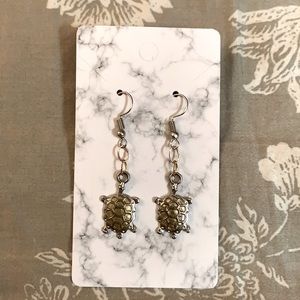 Handmade turtle earrings